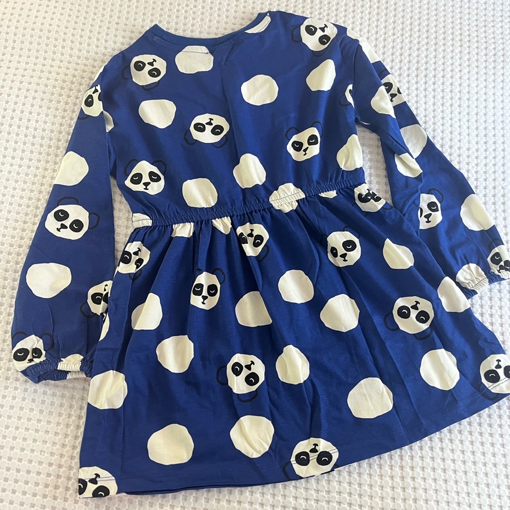 Hanna Andersson || Blue Panda Longsleeve Swing Dress - Picture 6 of 6
